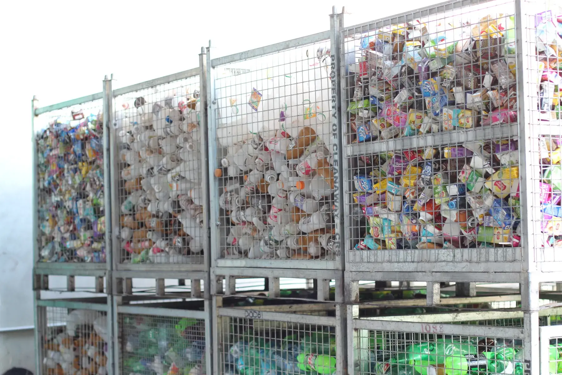 recycling bins